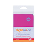 PVC Waterproof Wallet Travel Passport Holder-Black - Front View