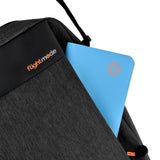 PVC Waterproof Wallet Travel Passport Holder-Blue - Top-Down View