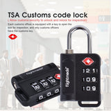 TSA Compliant 3-Dial Luggage Indicator Lock - Side View