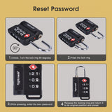 Flightmode TSA 3 Dial Indicator Padlock x2 - 45-Degree Angle