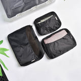 3-Piece Waterproof Luggage Organizer Set for Effortless Travel Packing - Front View