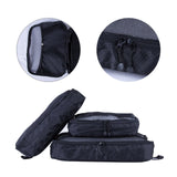 3-Piece Waterproof Luggage Organizer Set for Effortless Travel Packing - Top-Down View
