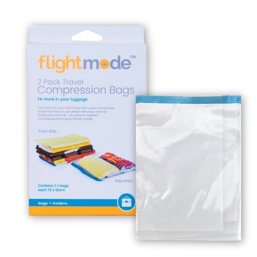 Travel-Friendly Roll-Up Compression Bags - 2 Pack