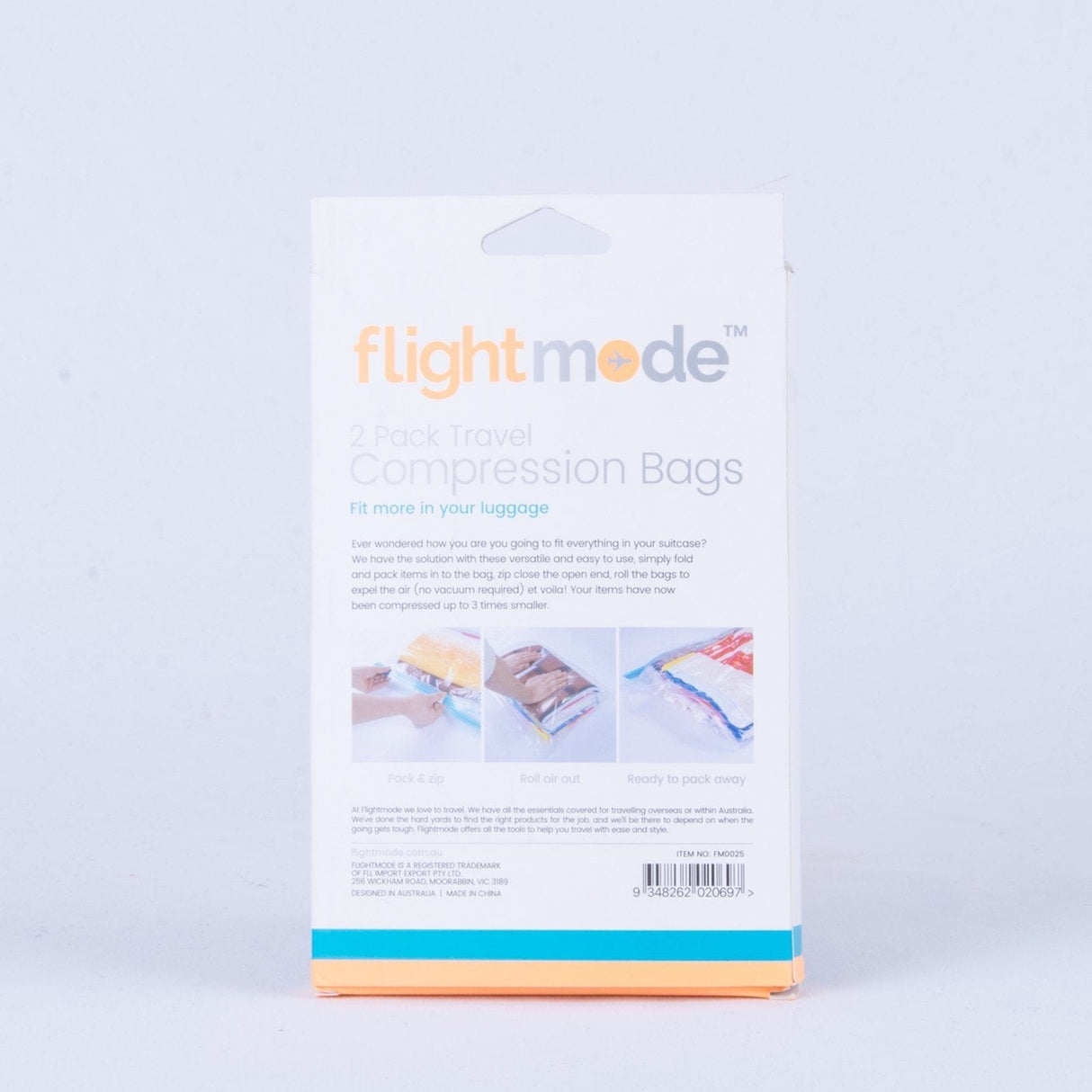 Travel-Friendly Roll-Up Compression Bags - 2 Pack