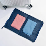 5 Pcs Travel Luggage Zipped Organizer Bag Set - Top-Down View