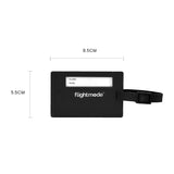 Set of 2 Swivel ID Tags with Flexible Strap for Luggage - Side View