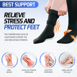 Travel Anti-Fatigue Flight Compression Socks-M - Top-Down View