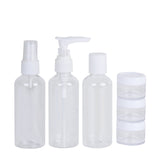 Travel Essentials: 6-Piece Reusable Bottle Set with Convenient PVC Storage Bag