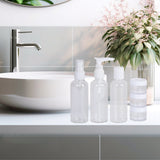 Travel Essentials: 6-Piece Reusable Bottle Set with Convenient PVC Storage Bag