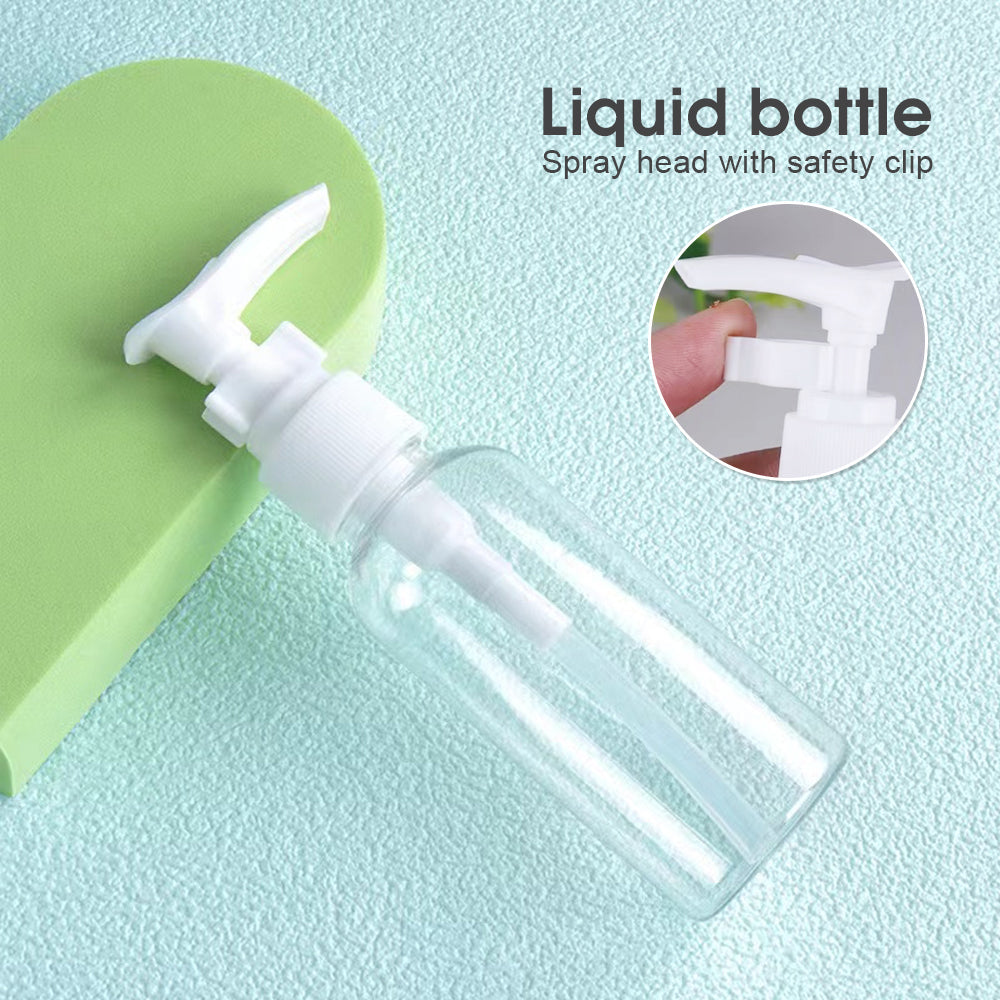 Travel Essentials: 6-Piece Reusable Bottle Set with Convenient PVC Storage Bag