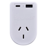 Flightmode Outbound AU/NZ to EUROPE/BALI Travel Adaptor with USB Type C & A