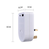 Flightmode Outbound AU/NZ to UK/HONG KONG Travel Adaptor with USB Type C & A - 45-Degree Angle