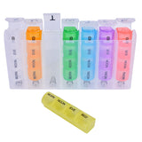 Flightmode 7 Day Travel Pill Box Medicine Organiser with Individual Daily Compartment - 45-Degree Angle