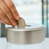 2 x Digital Coin Counting Money Jar Australian Coin with LCD Display Fun for Kid - Side View