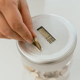 2 x Digital Coin Counting Money Jar Australian Coin with LCD Display Fun for Kid - Top-Down View