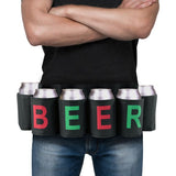 Party Game 6 Pack Beer Belt - Top-Down View