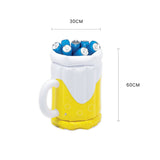 Party Game Inflatable Beer Mug Cooler - Side View
