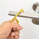 4 x Clean Germ Free Hygiene Hand Antimicrobial Metal Key - Front View