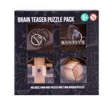 Brain Storm Mini Brain Teaser Puzzle 4 Pack - Front View