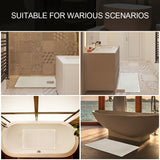 Non Slip Loofah Shower Bathtub Mat Bathroom Safe Mat Extra Large 75 x 44 CM - Side View