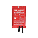 Fibreglass Fire Extinguishing Blanket for Home Car Boat Caravan Safety 1m x 1m - Side View