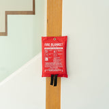 Fibreglass Fire Extinguishing Blanket for Home Car Boat Caravan Safety 1m x 1m - 45-Degree Angle