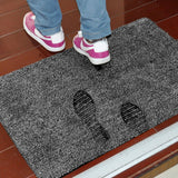Super Absorbent Microfibre Doormat Non Slip Heavy Duty Dirt/Mud Rug Floor Carpet - Front View