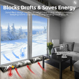 2 Pcs Door Window Draught Stopper - Top-Down View