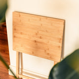 Bamboo Folding Laptop Tray & Snack Table - Top-Down View