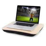 Portable Bamboo Laptop PC Table Lap Tray Workstation - Top-Down View