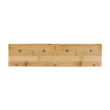 Bamboo Wall Hooks and Shelf - 45-Degree Angle