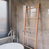 180cm 6 Steps Bamboo Towel Ladder - 45-Degree Angle