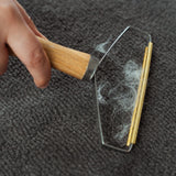 Wooden Lint Remover - Top-Down View