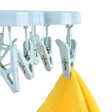 Living Today Collapsible 16 Pegs Airer Blue - Side View