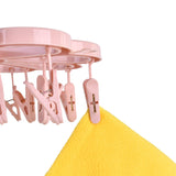 Living Today Collapsible 16 Pegs Airer Pink - Front View