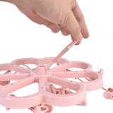Living Today Collapsible 16 Pegs Airer Pink - Side View