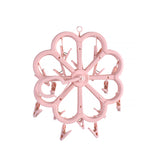 Living Today Collapsible 16 Pegs Airer Pink - Top-Down View