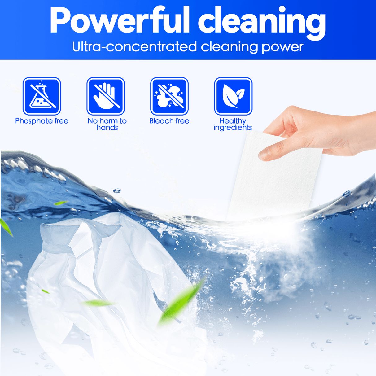 25 Sheets Eco-friendly Ultra Concentrated Laundry Detergent