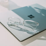 LIVING TODAY Blue Light Filter Glasses Clear - Top-Down View