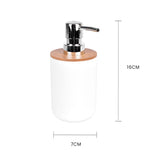Bamboo Lid Soap Dispenser - 1 - Front View