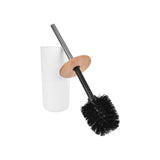 Bamboo Lid Toilet Brush - Front View