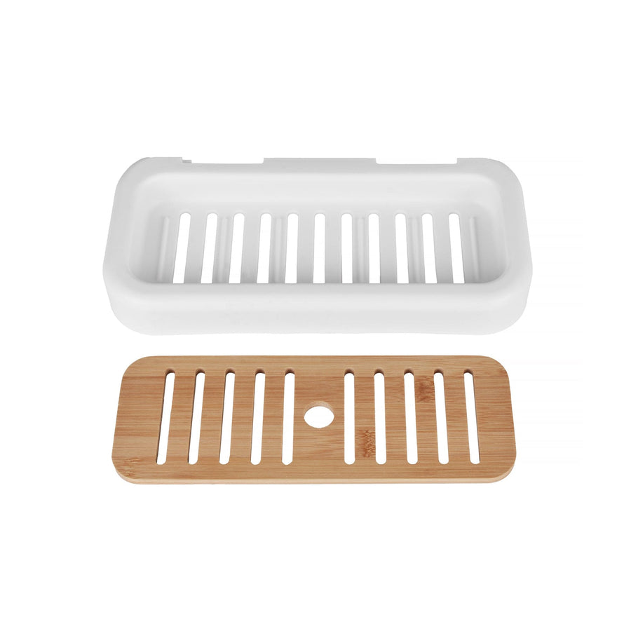 Bamboo Rack Shower Wall Caddy