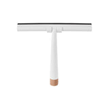 Bamboo Base Shower Squeegee with Holder - Front View