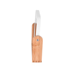 Bamboo Stand Double Sided Magnification Makeup Mirror