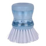 Soap Dispensing Kitchen Brush for Dish Pan Sink Cleaning - Side View
