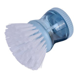 Soap Dispensing Kitchen Brush for Dish Pan Sink Cleaning - Top-Down View