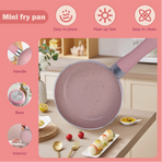 12cm Mini Non Stick Aluminium Frying Pan Round Egg Pan