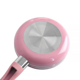 12cm Mini Non Stick Aluminium Frying Pan Round Egg Pan - 45-Degree Angle