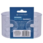 Small Shower Basket Soap Holder Kitchen Organizer with Suction Cups