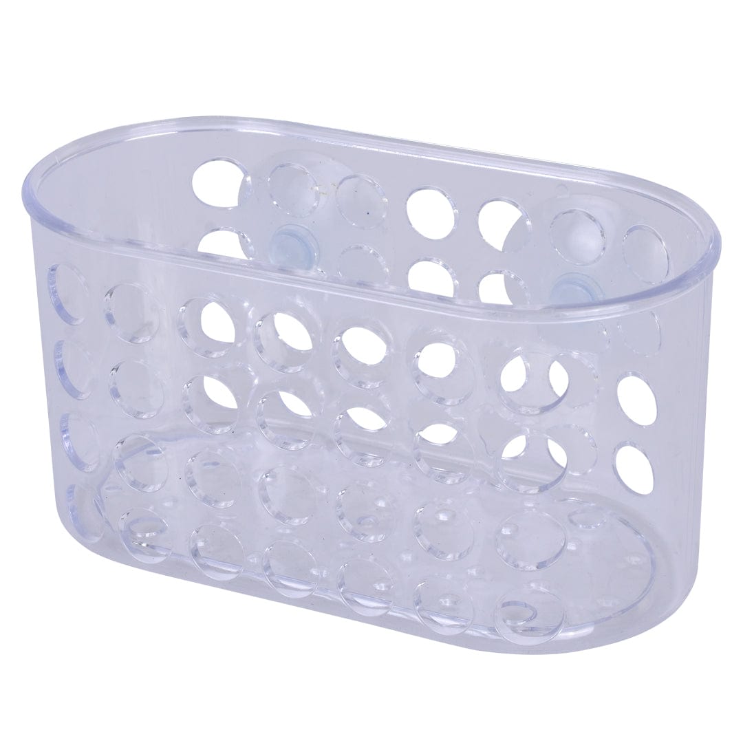 Small Shower Basket Soap Holder Kitchen Organizer with Suction Cups